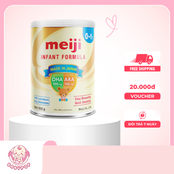 Sữa bột Meiji nhập khẩu số 0 (800G) cho bé 0-12 tháng